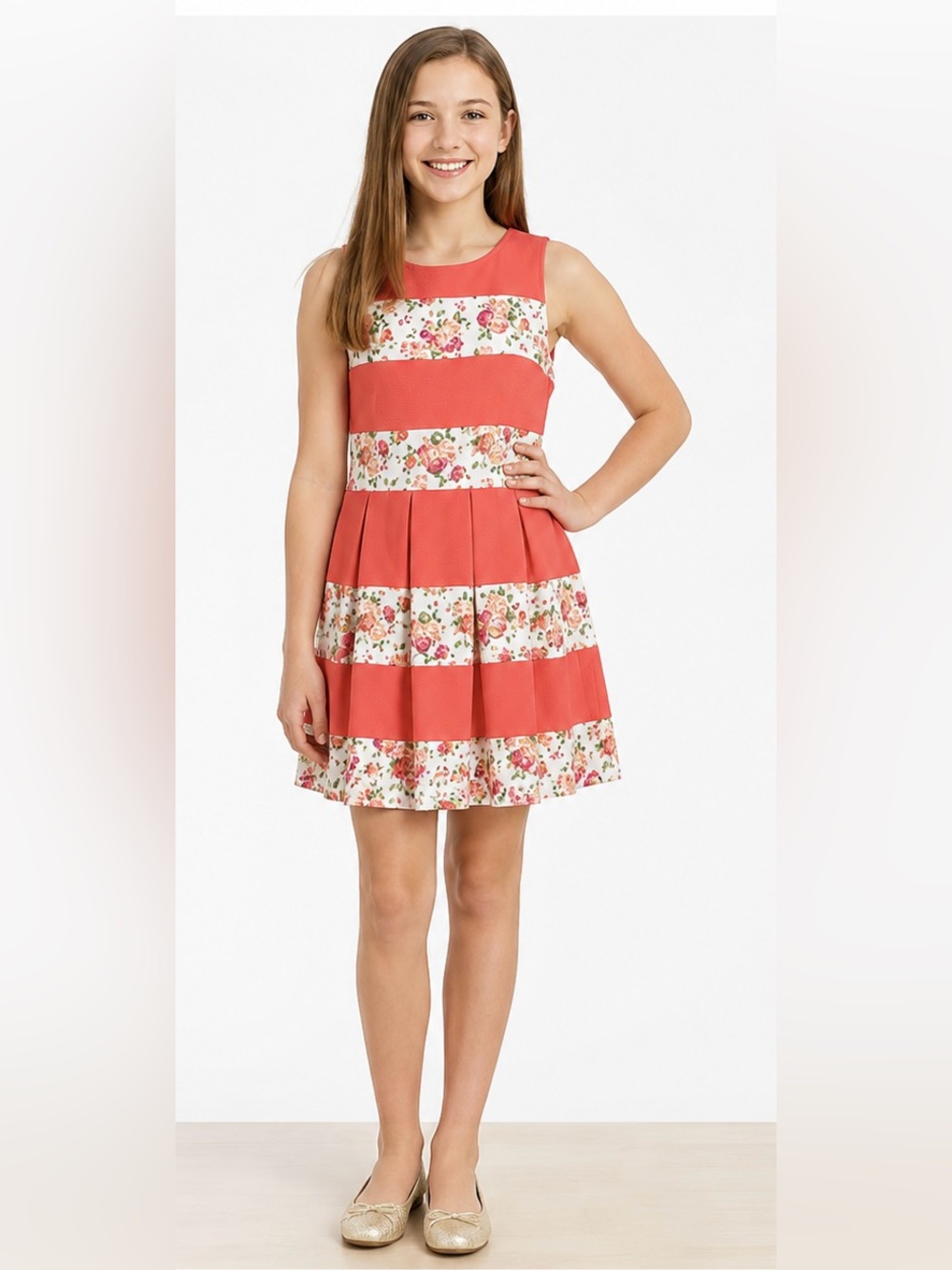 Paper Doll Girls Floral Fit & Flare Dress
Size 14